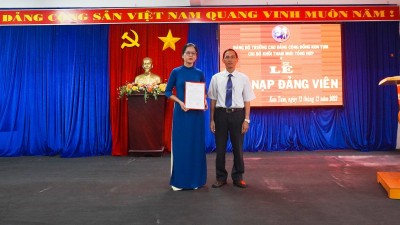 Lễ Kết nạp Đảng viên mới của Chi bộ Khối tham mưu tổng hợp