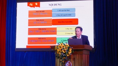 Đảng ủy Trường CĐCĐ Kon Tum tổ chức học tập, quán triệt Nghị quyết Hội nghị Trung ương 6, khóa XIII