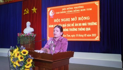 Hội đồng Trường Cao đẳng Cộng đồng Kon Tum tổ chức Hội nghị mở rộng