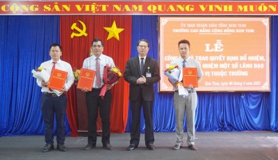 KTCC tổ chức Lễ công bố và trao Quyết định bổ nhiệm, điều động bổ nhiệm Lãnh đạo một số đơn vị thuộc Trường