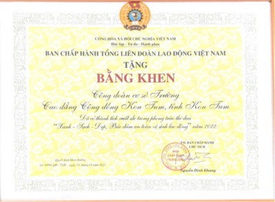 Đoàn đại biểu Trường Cao đẳng Cộng đồng Kon Tum tham gia Đại hội Công đoàn viên chức tỉnh tỉnh Kon Tum lần thứ IV, Nhiệm kỳ 2023-2028