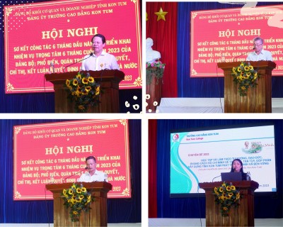 Hội nghị sơ kết công tác Đảng bộ 6 tháng đầu năm và triển khai nhiệm vụ trọng tâm 6 tháng cuối năm 2023; phổ biến, quán triệt các nghị quyết, chỉ thị, kết luận, quyết định của Đảng và Nhà nước