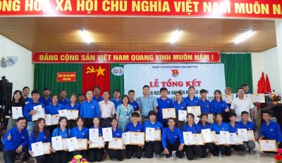 Lễ tổng kết Chiến dịch tình nguyện Mùa hè xanh gắn với hành quân xây dựng cơ sở năm 2023