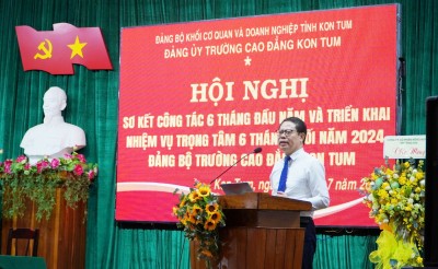 Hội nghị sơ kết công tác Đảng bộ 6 tháng đầu năm và triển khai nhiệm vụ trọng tâm 6 tháng cuối năm 2024