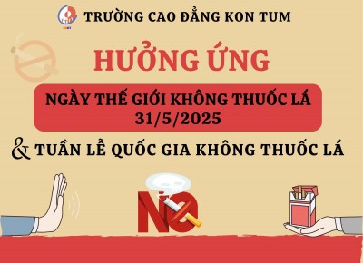 HƯỞNG ỨNG NGÀY THẾ GIỚI KHÔNG THUỐC LÁ 31/5/2025