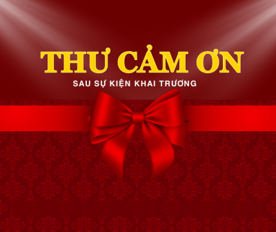 Ảnh bìa Thư cảm ơn sau sự kiện