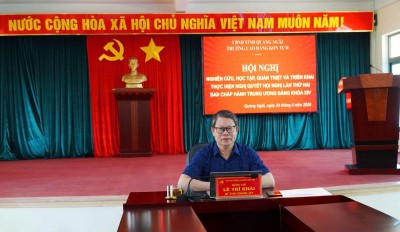 #CĐKT tổ chức học tập, quán triệt Nghị quyết Trung ương 2, khóa XIV cho đảng viên, viên chức (bổ sung)