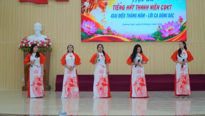 Hội thi “Tiếng hát thanh niên CĐKT”  mừng kỷ niệm 136 năm Ngày sinh Chủ tịch Hồ Chí Minh