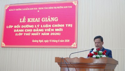 Lễ Khai giảng lớp lớp bồi dưỡng lý luận chính trị dành cho đảng viên mới (Lớp thứ nhất năm 2026)