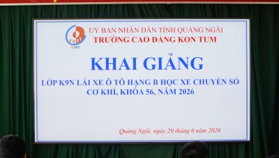 60 học viên tham dự khai giảng lớp K9N đào tạo lái xe ô tô hạng B – khoá 56
