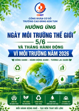 Tuyên truyền hưởng ứng Ngày Môi trường Thế giới 5/6 và Tháng hành động vì môi trường năm 2026