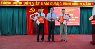 📌HỘI NGHỊ CÔNG BỐ VÀ TRAO QUYẾT ĐỊNH VỀ CÔNG TÁC NHÂN SỰ