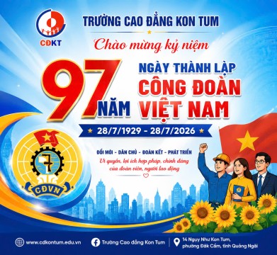 Chào mừng 97 năm ngày thành lập Công Đoàn Việt Nam (28/7/1929 - 28/7/2026)