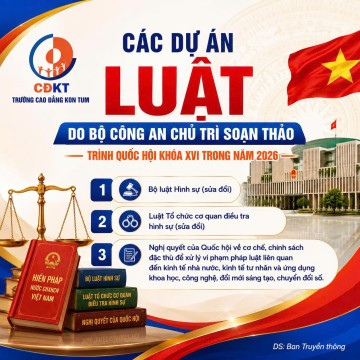 Tuyên truyền các dự án Luật do Bộ Công an chủ trì soạn thảo trình Quốc hội khóa XVI trong năm 2026