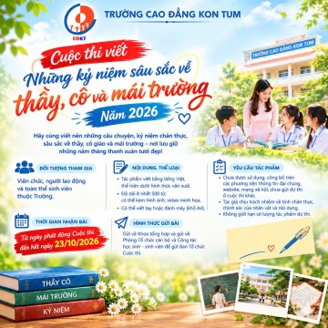 Cuộc thi viết “Những kỷ niệm sâu sắc về thầy, cô và mái trường” năm 2026