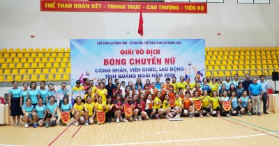 Trường Cao đẳng Kon Tum tham gia khai mạc Giải Vô địch Bóng chuyền Nữ CNVCLĐ tỉnh Quảng Ngãi năm 2026