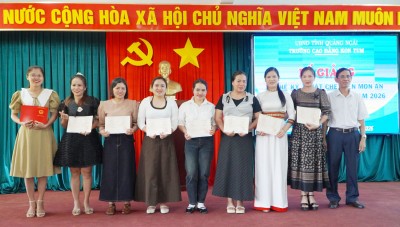CĐKT tổ chức Bế giảng lớp đào tạo nghề kỹ thuật chế biến món ăn, trình độ sơ cấp, khóa I năm 2026