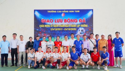 Trường Cao đẳng Kon Tum tổ chức giao lưu thể thao cùng Bệnh viện Đa khoa tỉnh Quảng Ngãi 2 chào mừng 9 năm ngày thành lập Trường