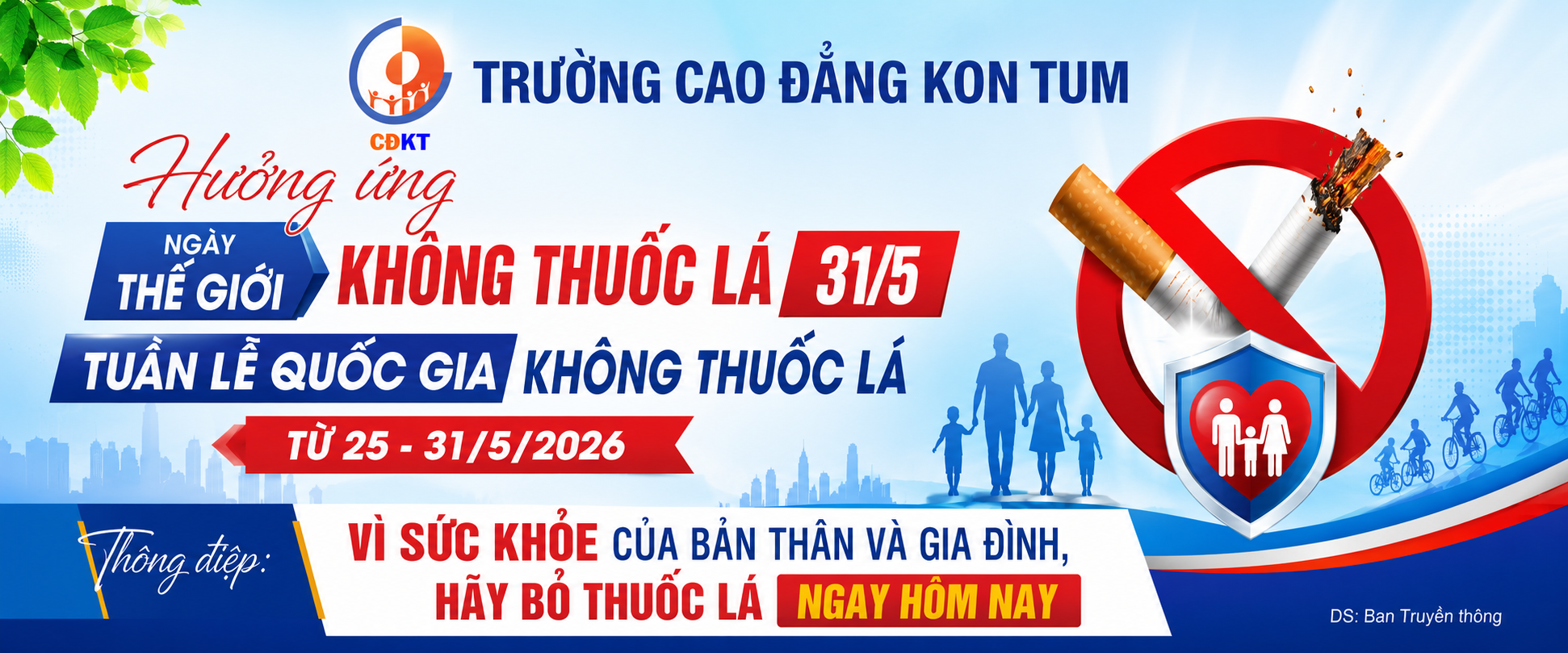 hưởng ứng ngày phòng chống thuốc lá