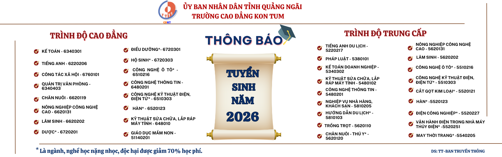 TUYỂN SINH MỚI